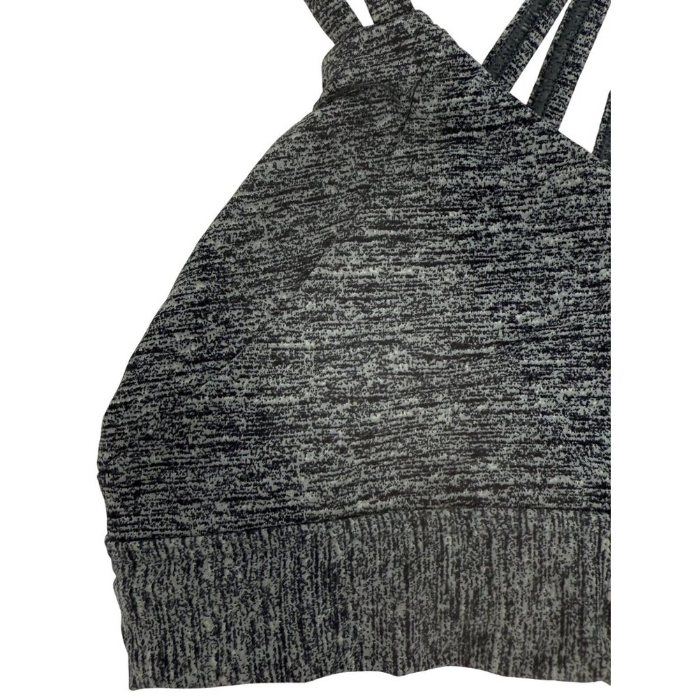 Victorias Secret PINK Strappy Back Gray Athletic Athleisure Sports Bra Ultimate - Picture 4 of 10